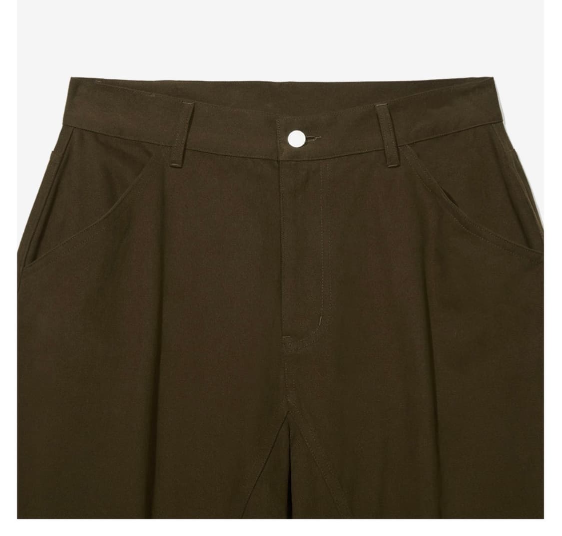 파르티멘토 커브드 절개 와이드 치노팬츠 브라운(S) 배기팬츠유니클로키뮤어 상품이미지7