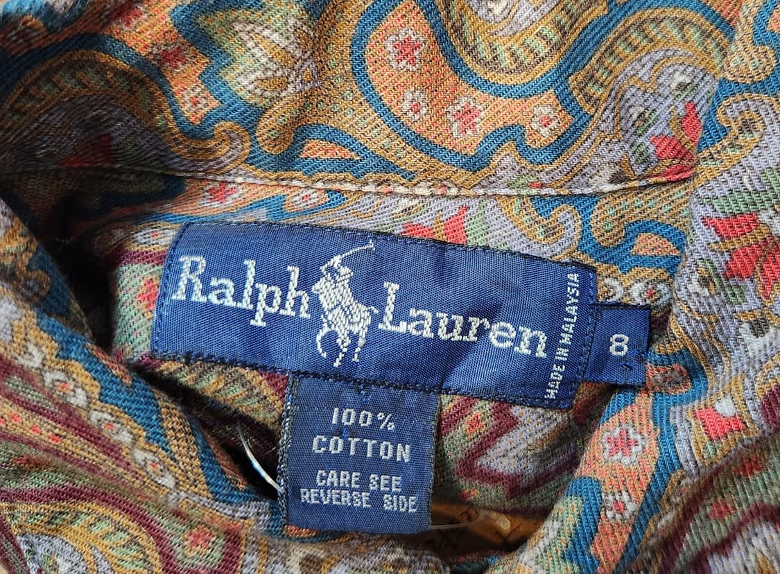 RALPH LAUREN 랄프 로렌 코튼 패턴  카라 셔츠 상품이미지9
