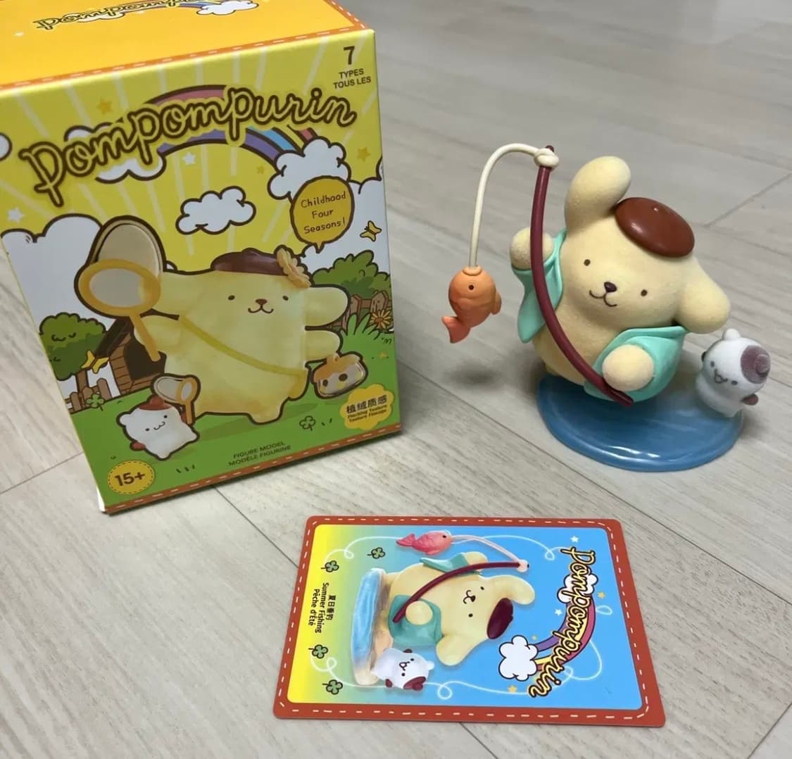 미니소 산리오 폼폼푸린 어린시절 사계절 피규어 가챠 굿즈 상품이미지3