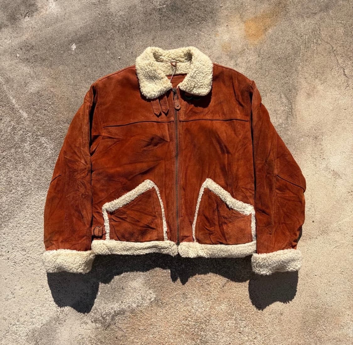 일본빈티지 B-6 양털 무스탕 자켓 상품이미지5