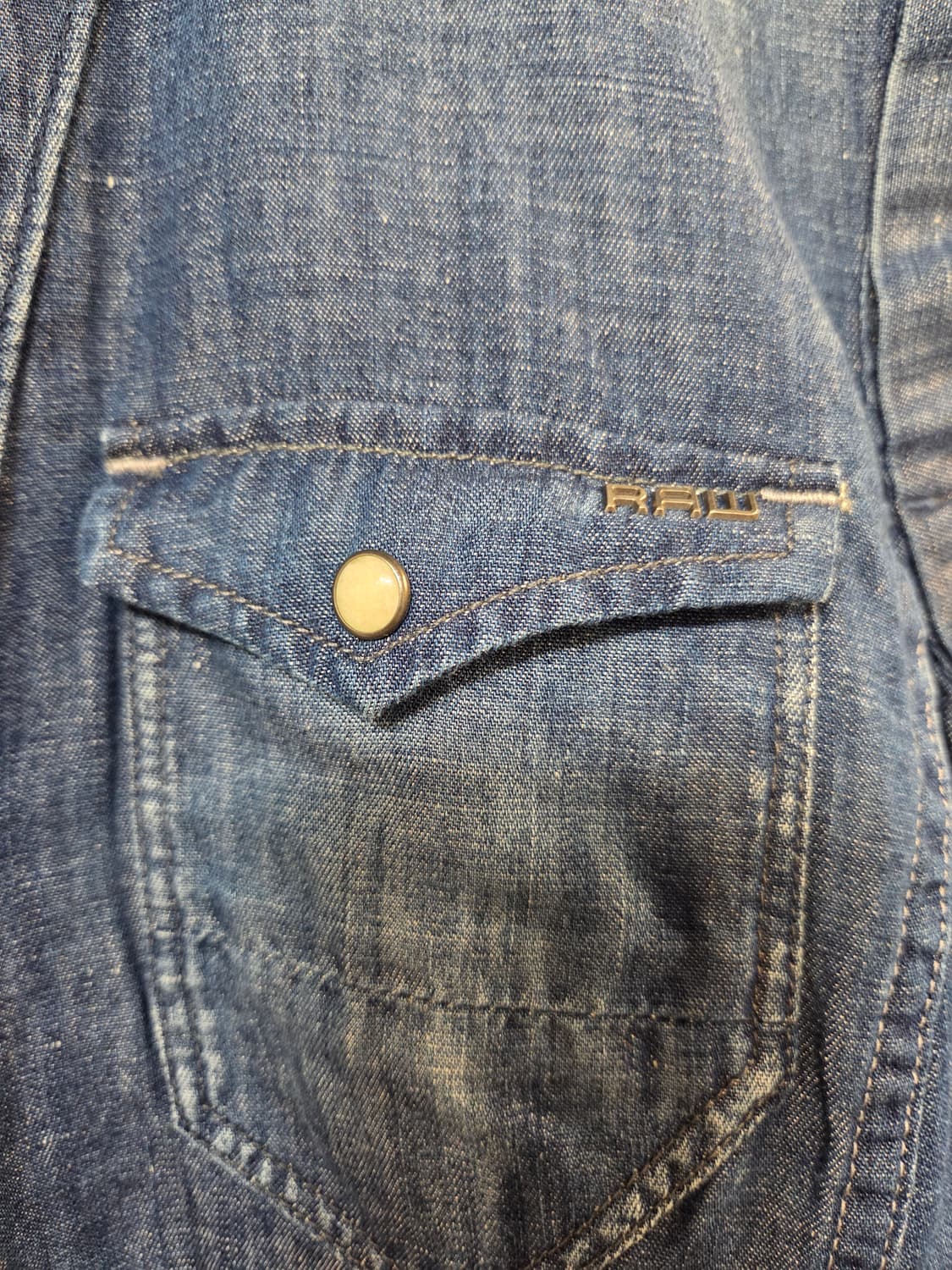 G-Star RAW 데님 민소매 셔츠(S) 상품이미지3
