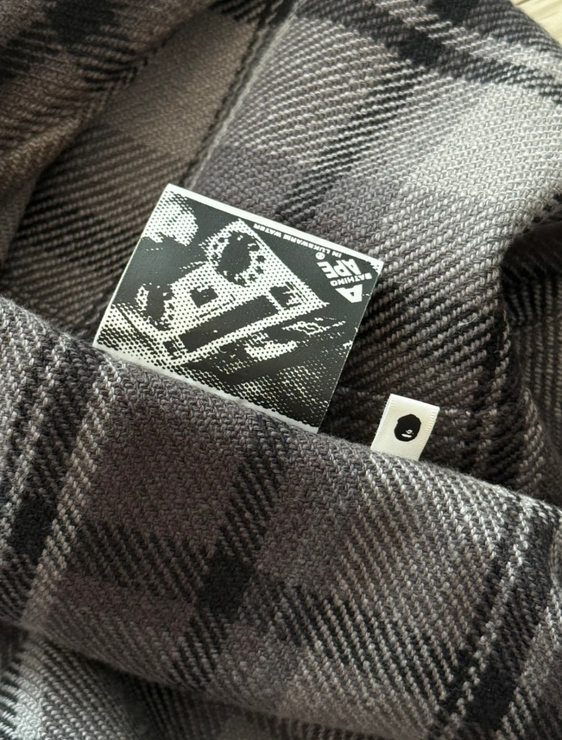 베이프 체크셔츠 자켓 판매합니디 상품이미지4