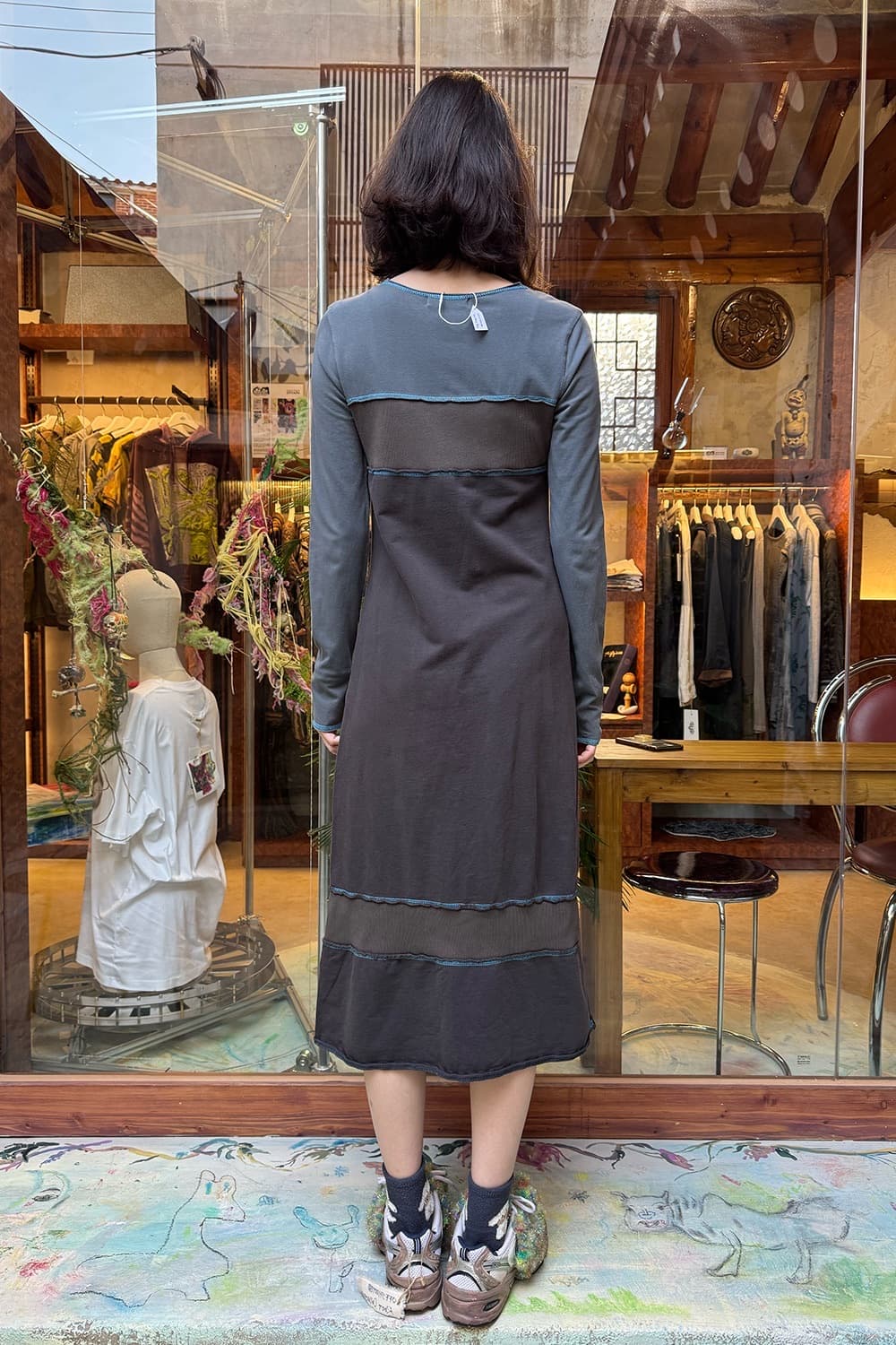 Cop Copine dress “Straight 23” Blue 상품이미지4