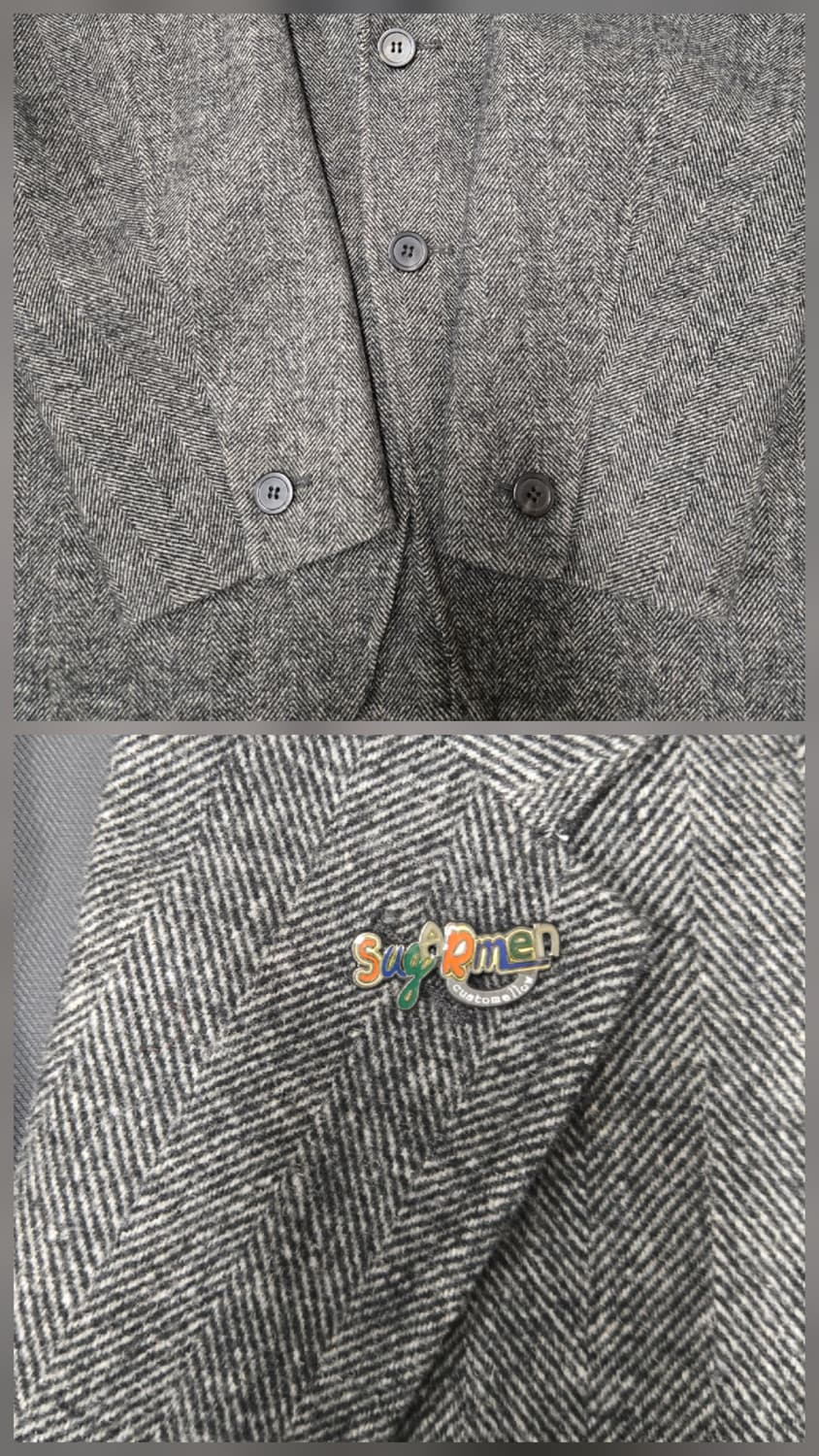 커스텀멜로우 핸드메이드 헤링본 오버핏 자켓 상품이미지5