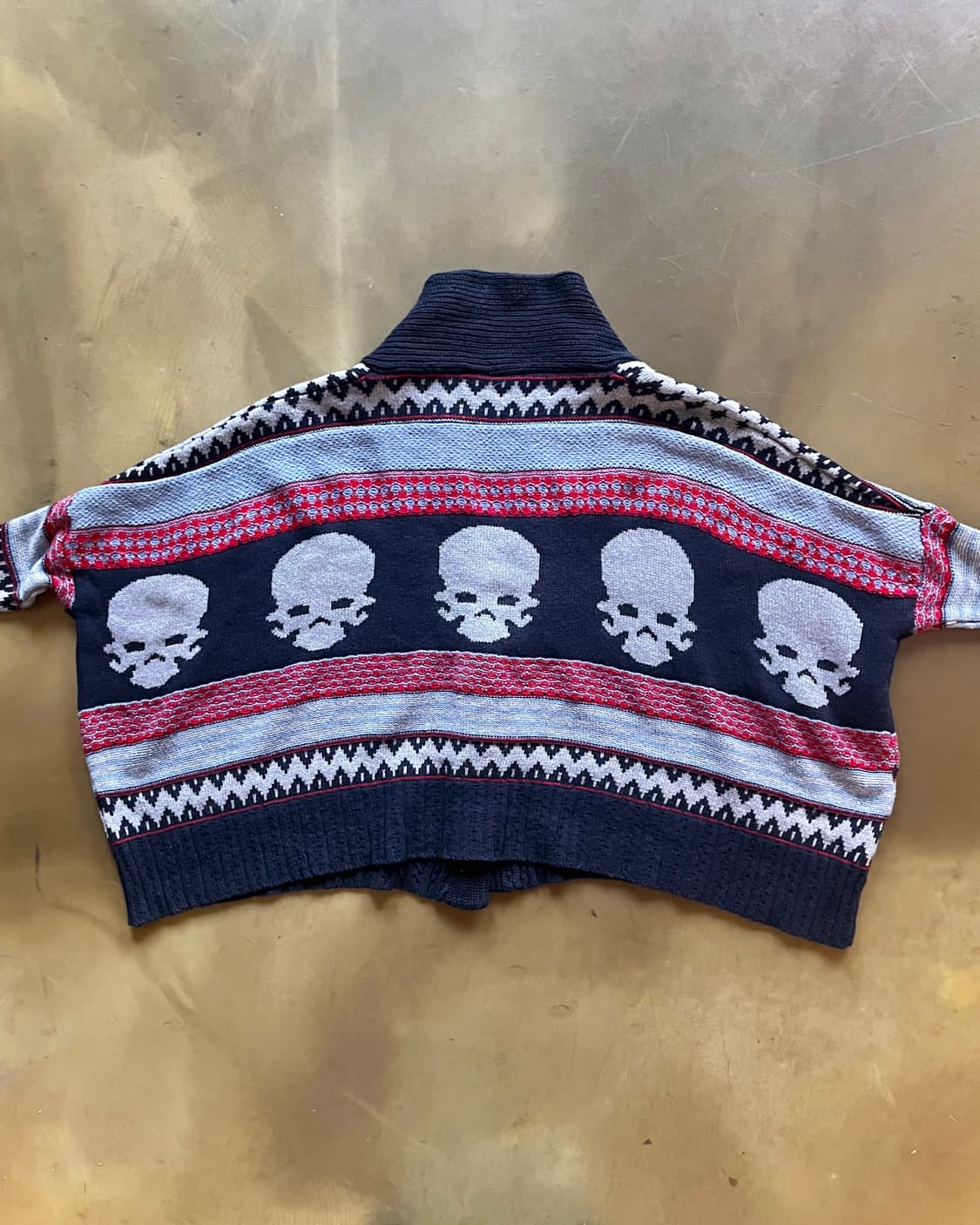 Jpn Vintage Skull Dolman Knit Cardigan 상품이미지9