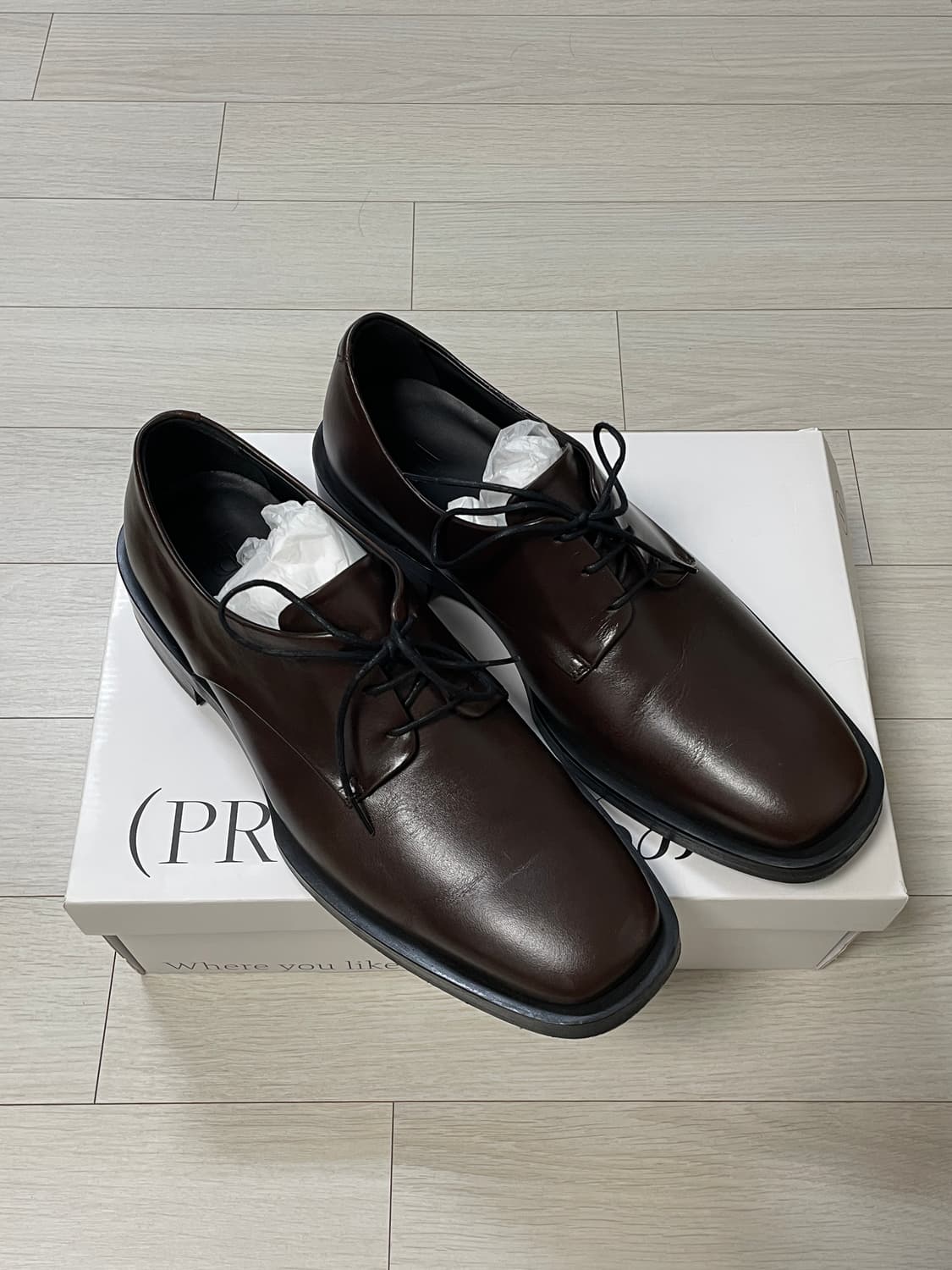 조셉트 prt샵 더비 슈즈 브라운 255 상품이미지1