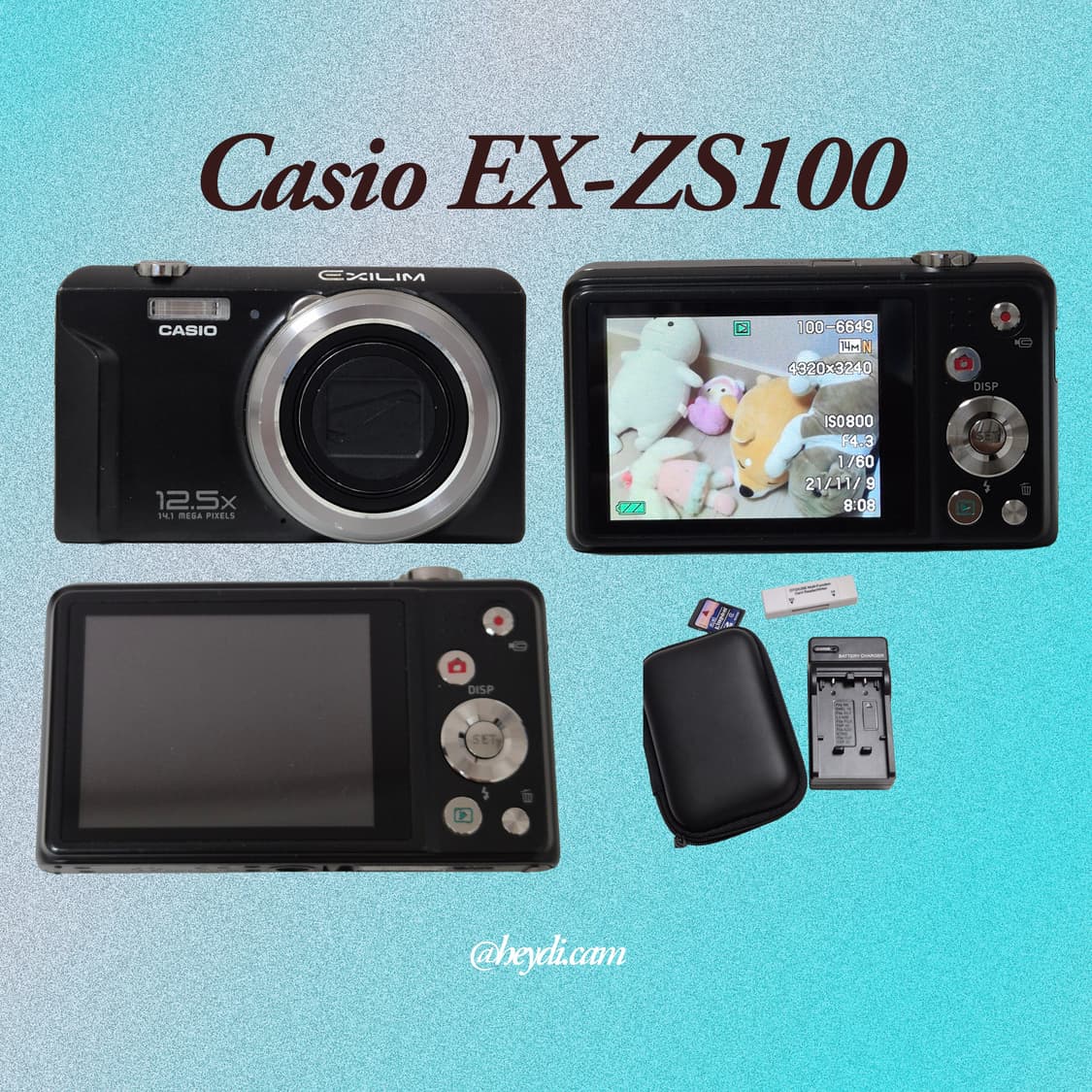 소장디카) 카시오 EX-ZS100 블랙 (Casio EX-ZS100) 상품이미지2