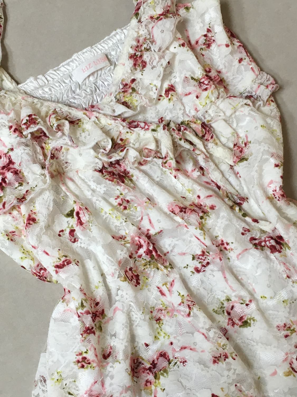 리즈리사 고전 플로럴 꽃 캐미솔 원피스 히메 갸루 러블리 상품이미지2