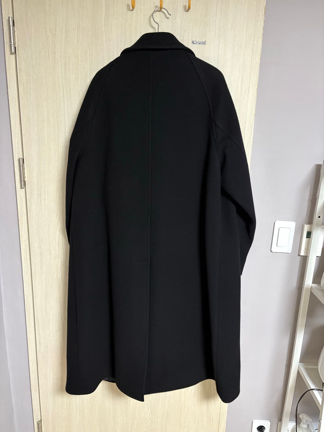 어나더오피스 보이에이져 볼드 발마칸 코트 (블랙) 02사이즈 상품이미지2