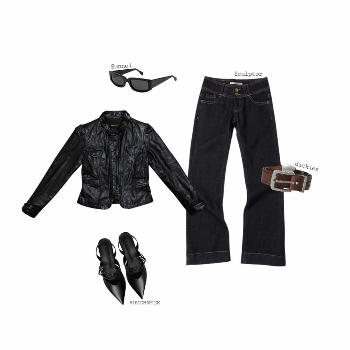 HONG SUNG WAN 램스킨 레더 자켓 상품이미지2