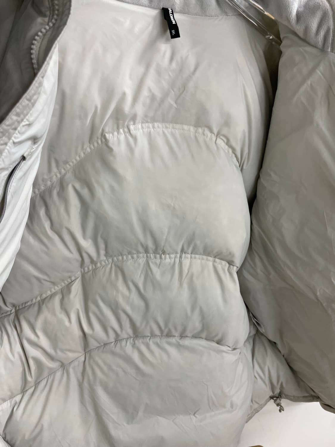 살로몬 컨투어 다운 자켓 라이트 그레이 2XL 상품이미지8