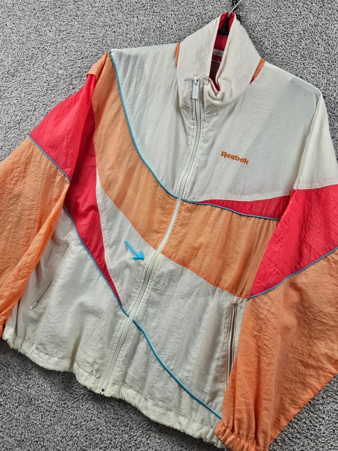 90's 리복 컬러블록 래글런 윈드브레이커 자켓 ( M ) / 11195 상품이미지4