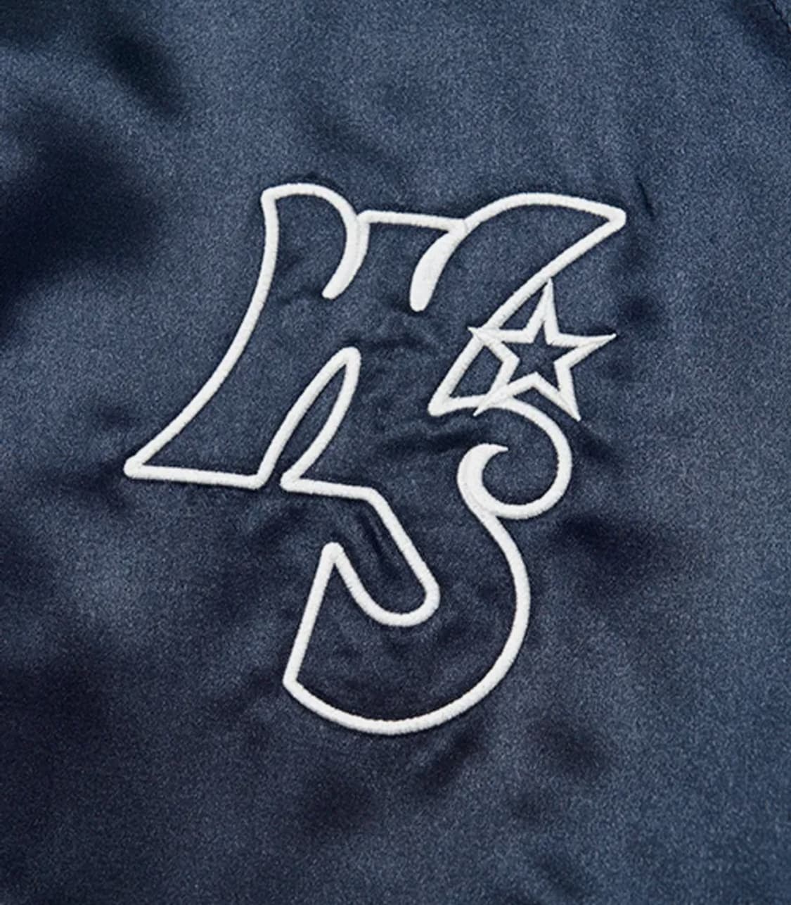 WKNDRS 위캔더스 바시티 자켓 W SATIN JK (NAVY) M 상품이미지5