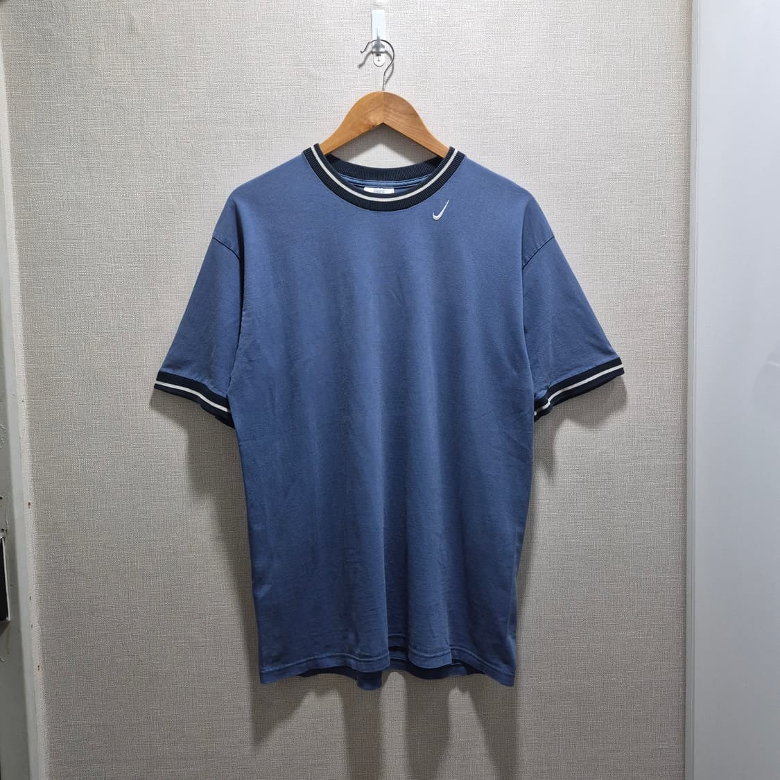 (M) 90s usa 빈티지 나이키 스우시 자수 링거티 상품이미지1