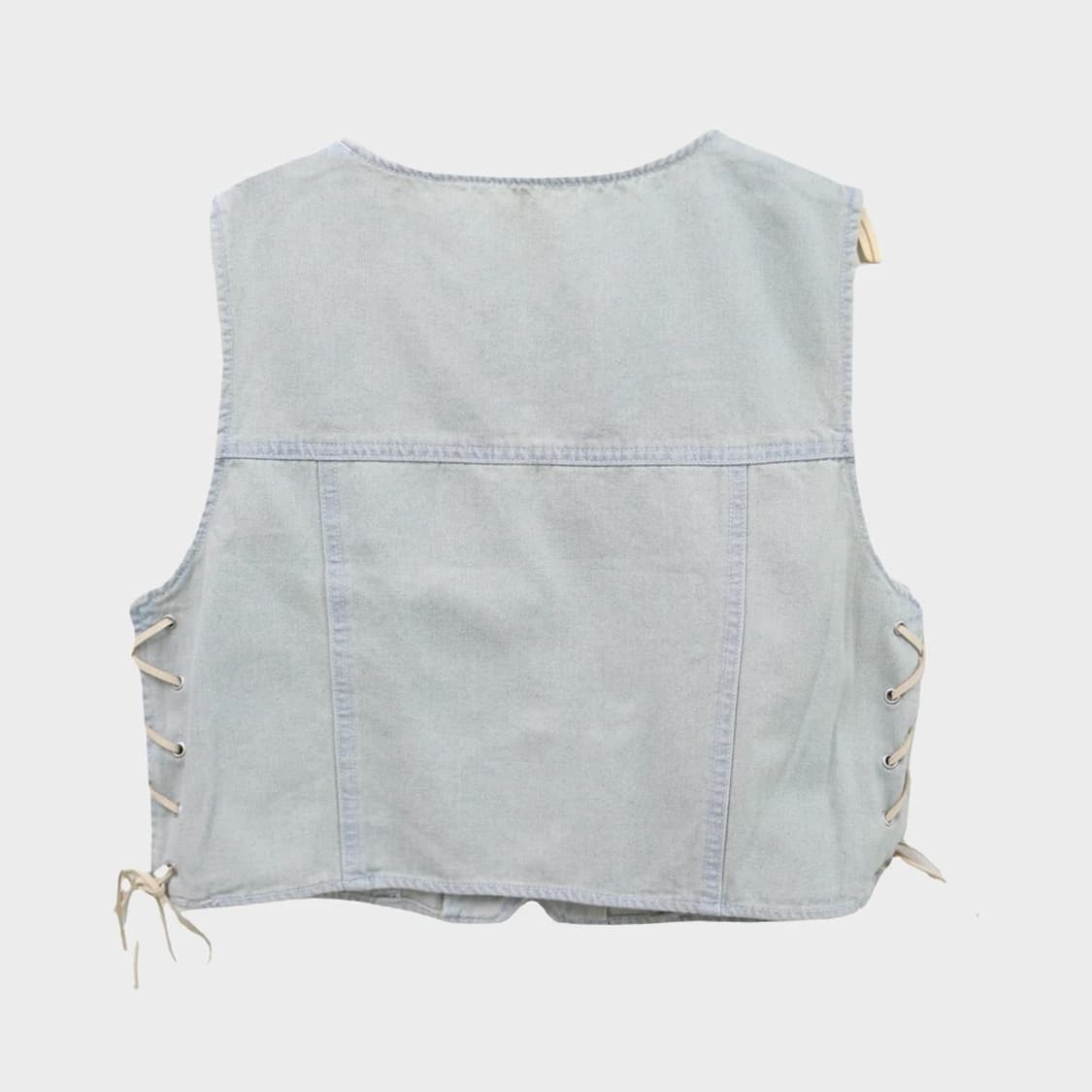 [미사용품]TYTY CLAPPY 데님 크롭 베스트 67203 상품이미지2