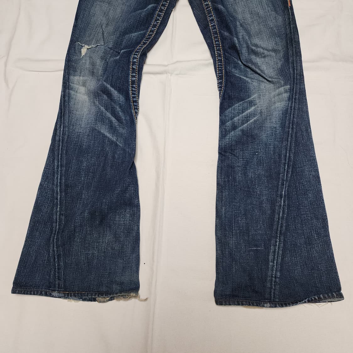 트루릴리젼 Y2k Rainbow Joey 스티치 부츠컷 팬츠 상품이미지7