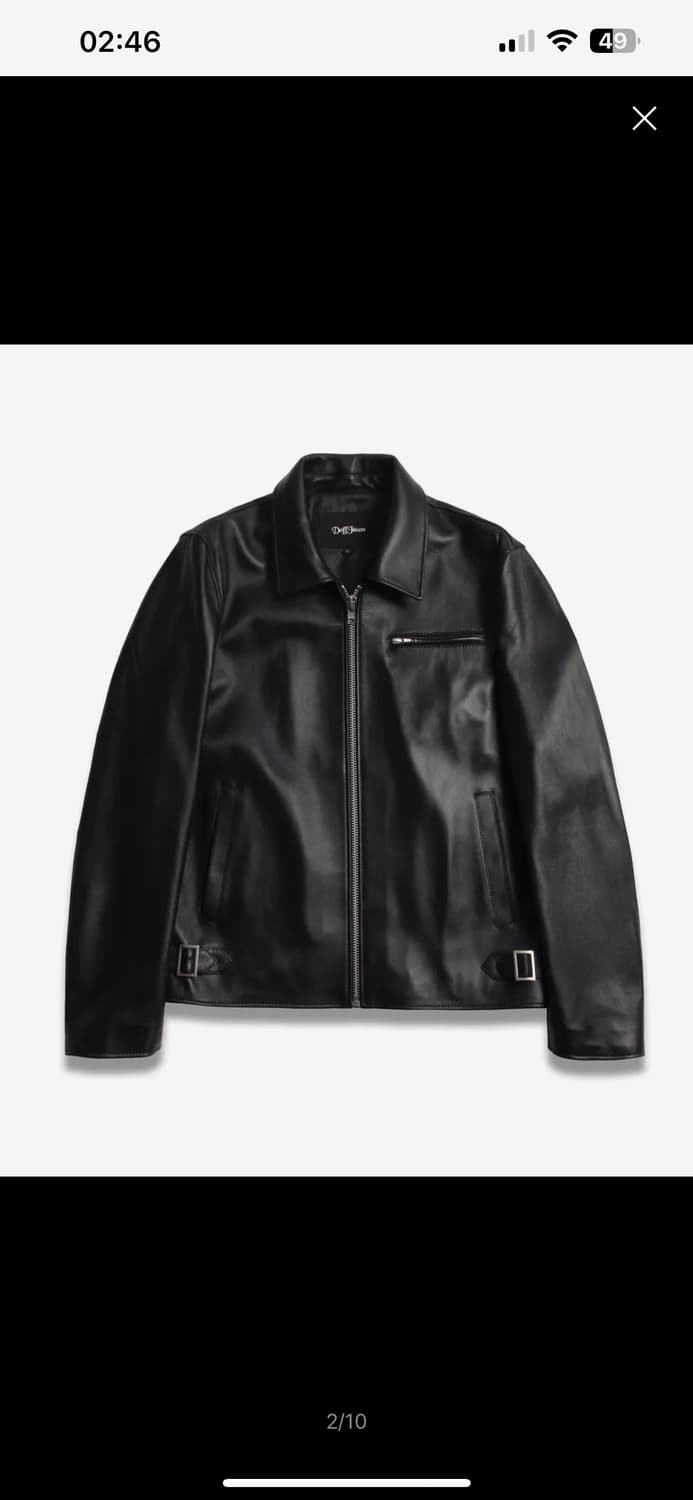 도프제이슨 램스킨 싱글 자켓 상품이미지2