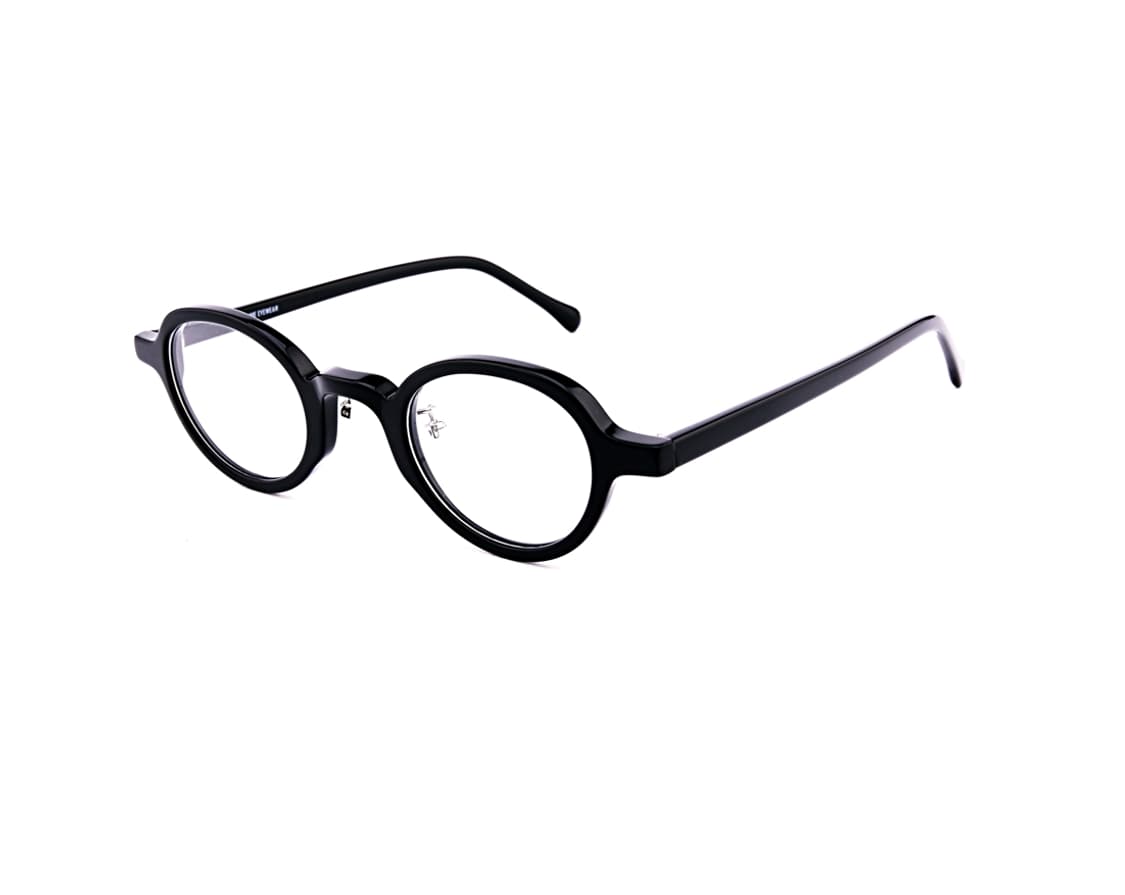 43"사이즈 오벌형 안경, 블랙
 상품이미지2