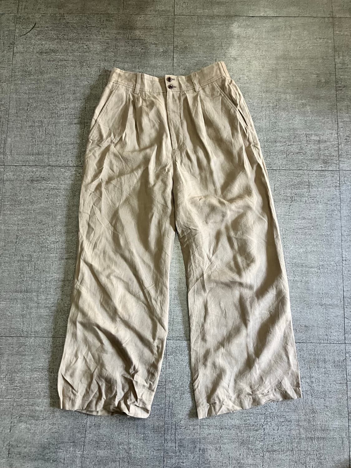 일본빈티지 Slobe 하구미모리걸 달천깔페어리 투버튼 8부팬츠 상품이미지1