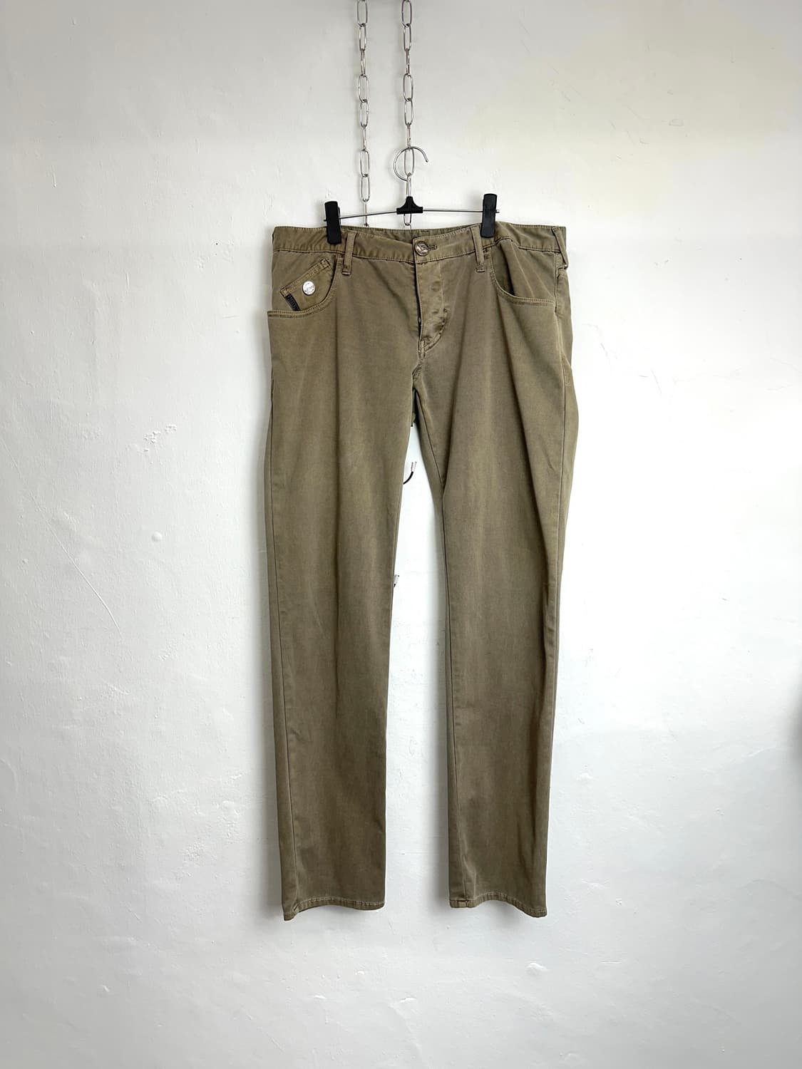 Armani Jeans Slim Khaki Olive Pants 상품이미지7