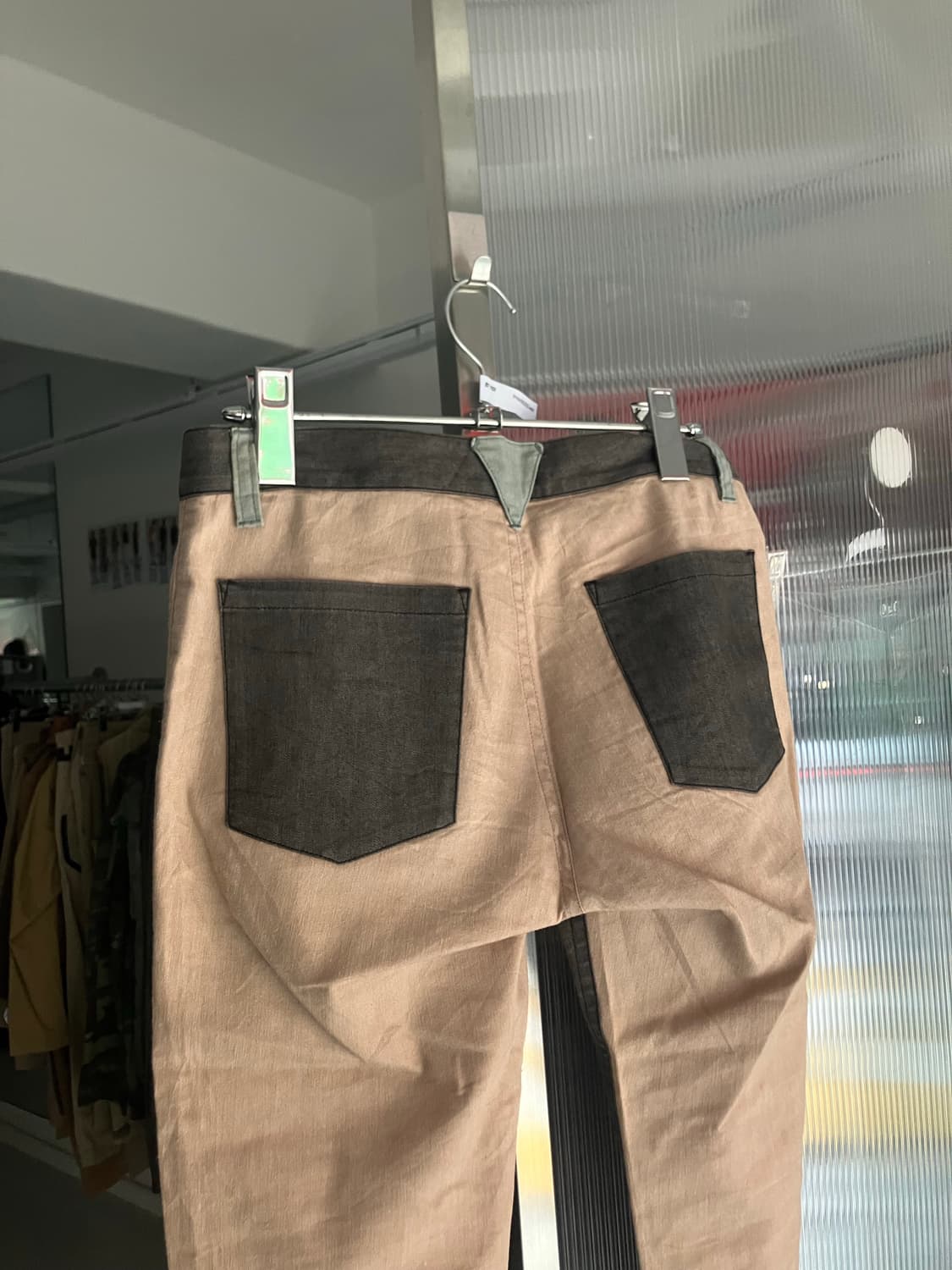 배색 코튼팬츠 상품이미지4