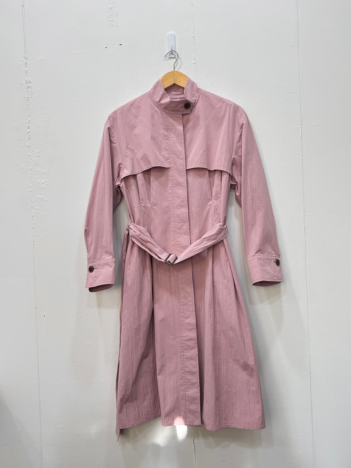 질스튜어트 바스락 벨티드 트렌치 코트 66 연핑크 상품이미지6