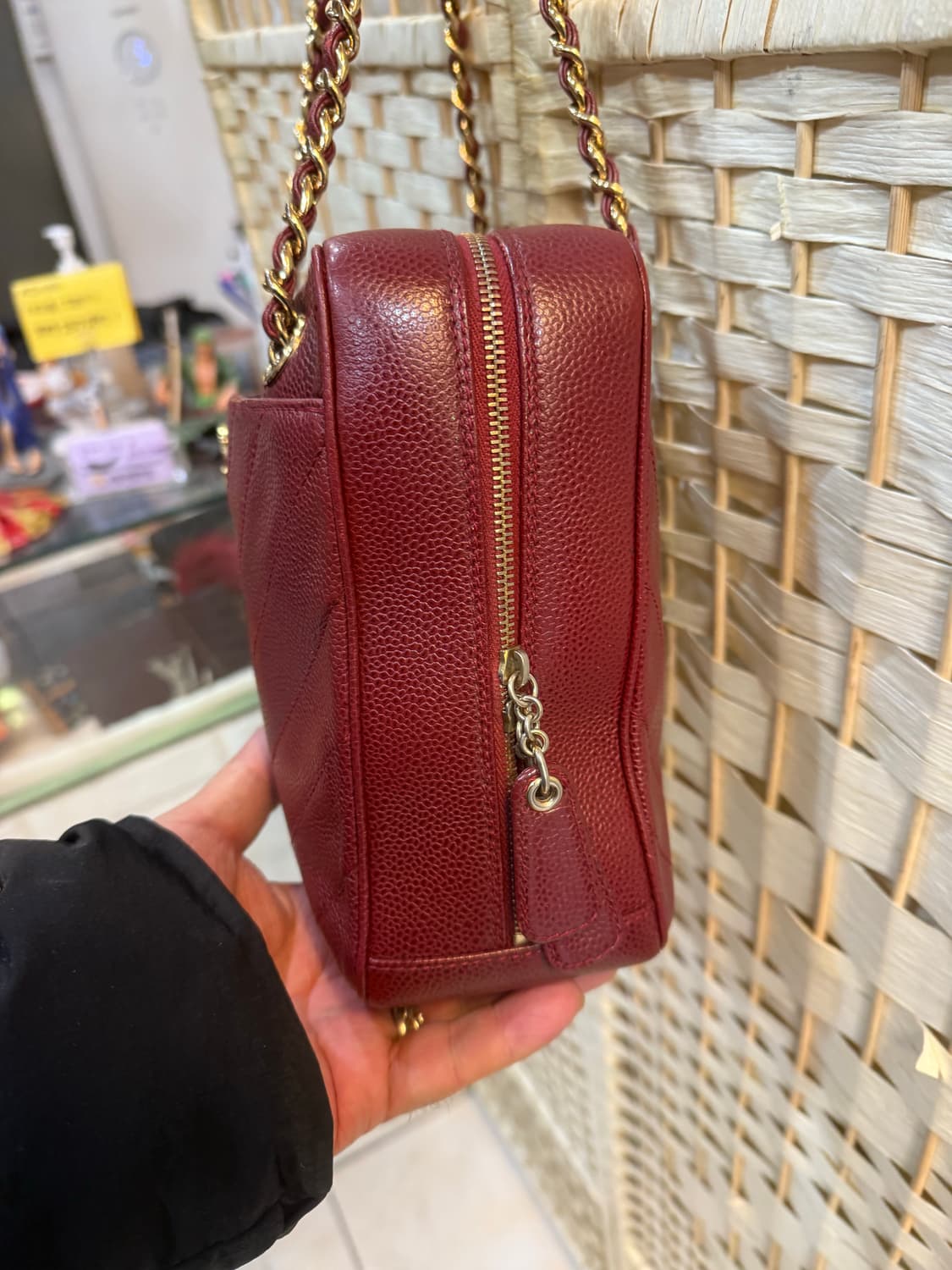 정품 샤넬 쉐프론 캐비어 체인 숄더백 팝니다 상품이미지3