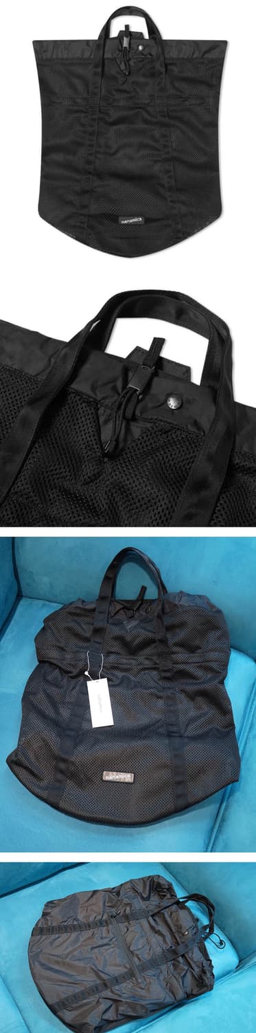 Nanamica 메쉬 블랙토트백 상품이미지1