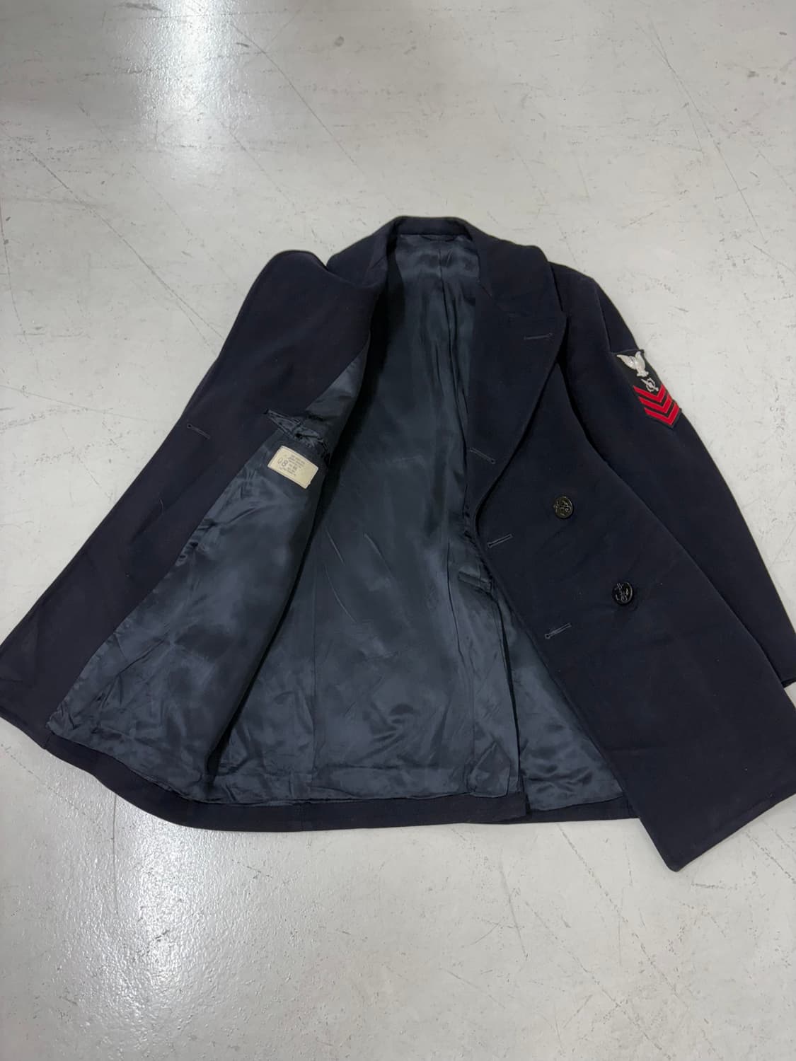 60's USN Kersey Wool 8button Pea Coat 상품이미지8