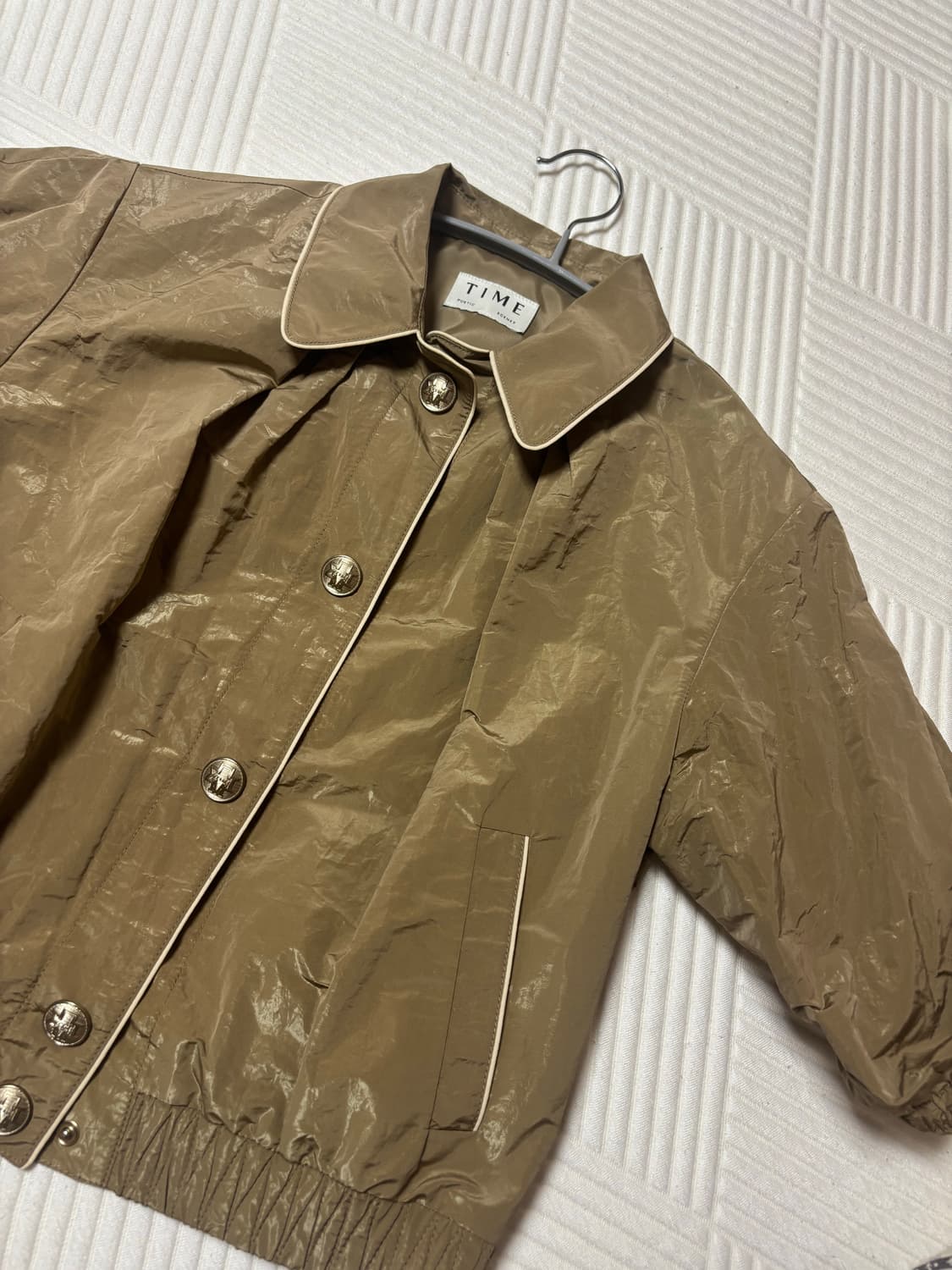 타임 글로시 트링클 반팔 자켓 상품이미지3