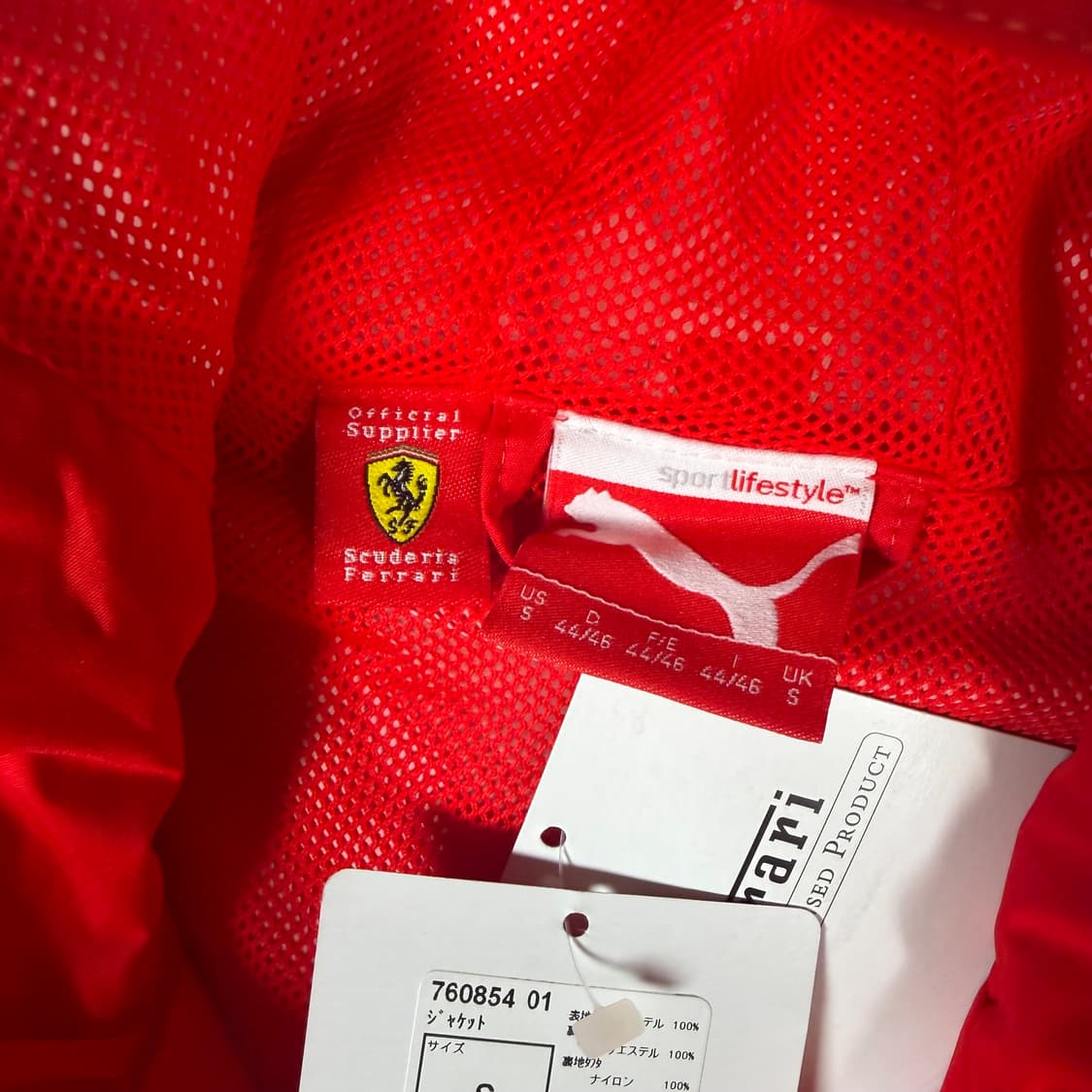 2011 푸마 F1 페라리 레이싱 바람막이 데드스탁  상품이미지4