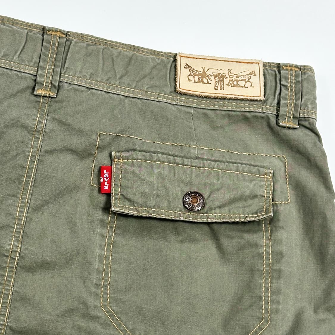 28 리바이스 레드탭 카고 미니스커트 카키 상품이미지4