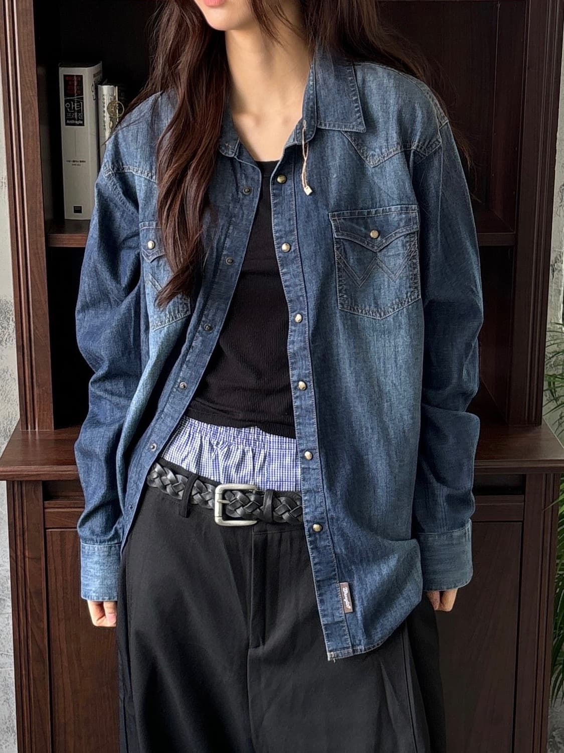 WRANGLER 데님 셔츠 상품이미지1