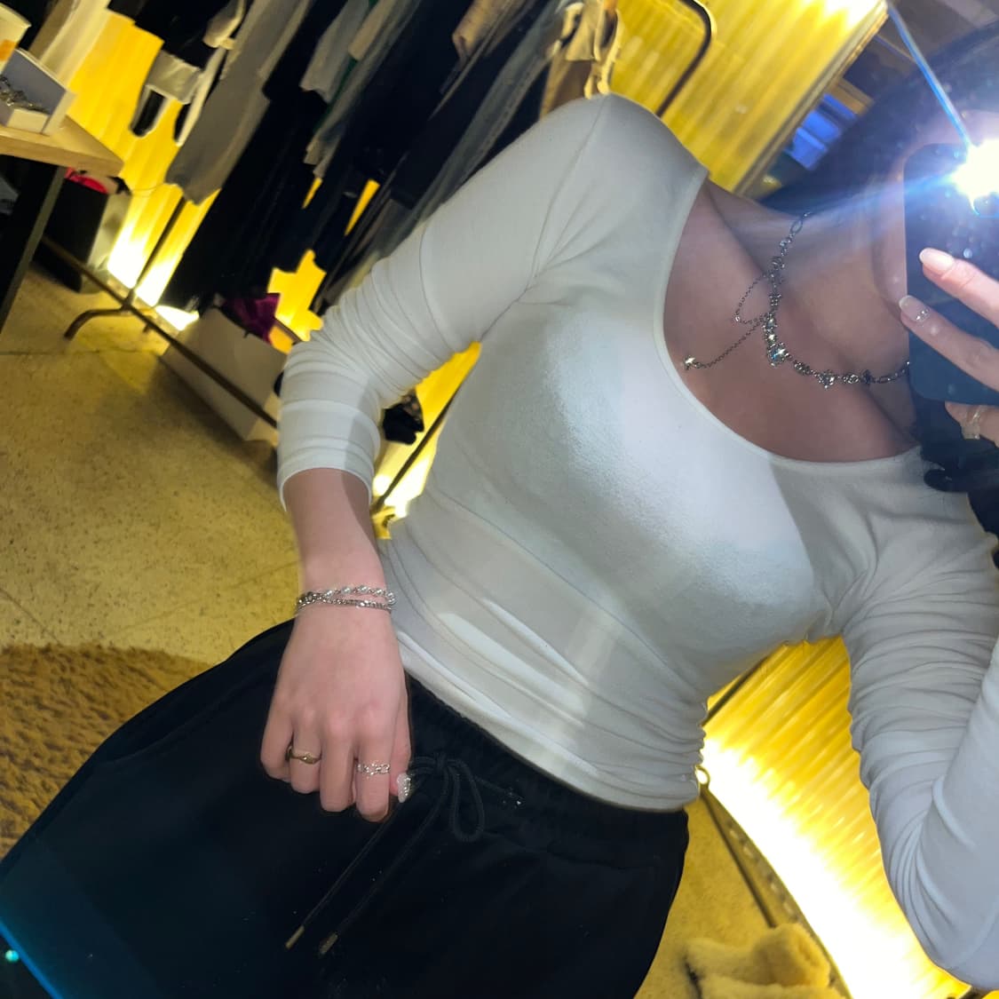 pcr053 Y2K sky emerald necklace 상품이미지10