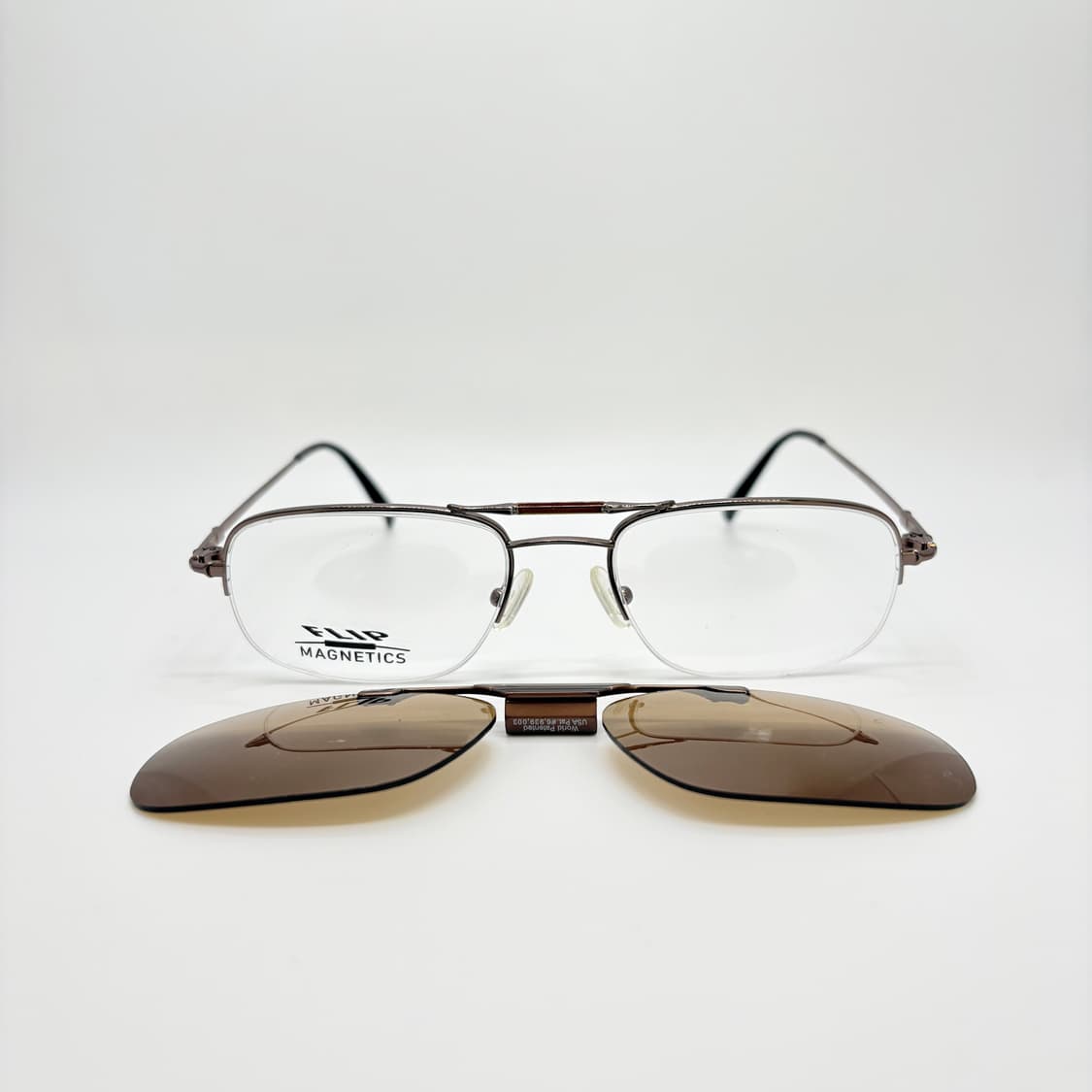 FLIP MAGNETICS 브라운 투브릿지 클립 선글라스 상품이미지5