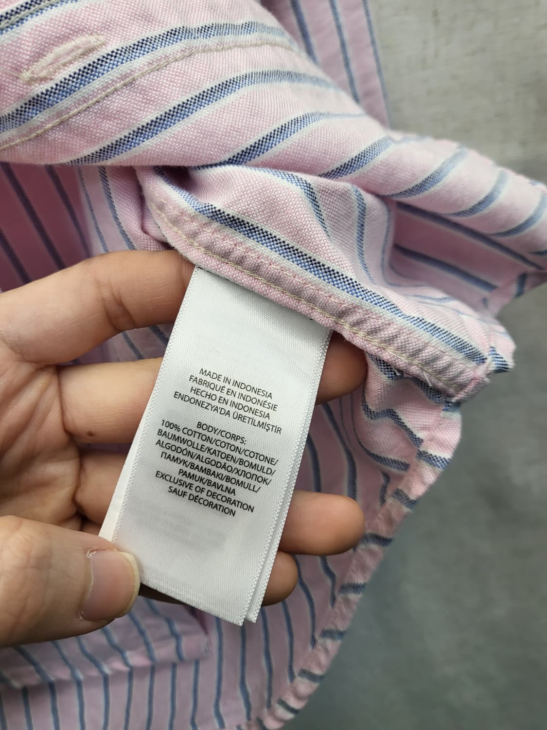 폴로 랄프로렌 핑크 스트라이프 셔츠 상품이미지4