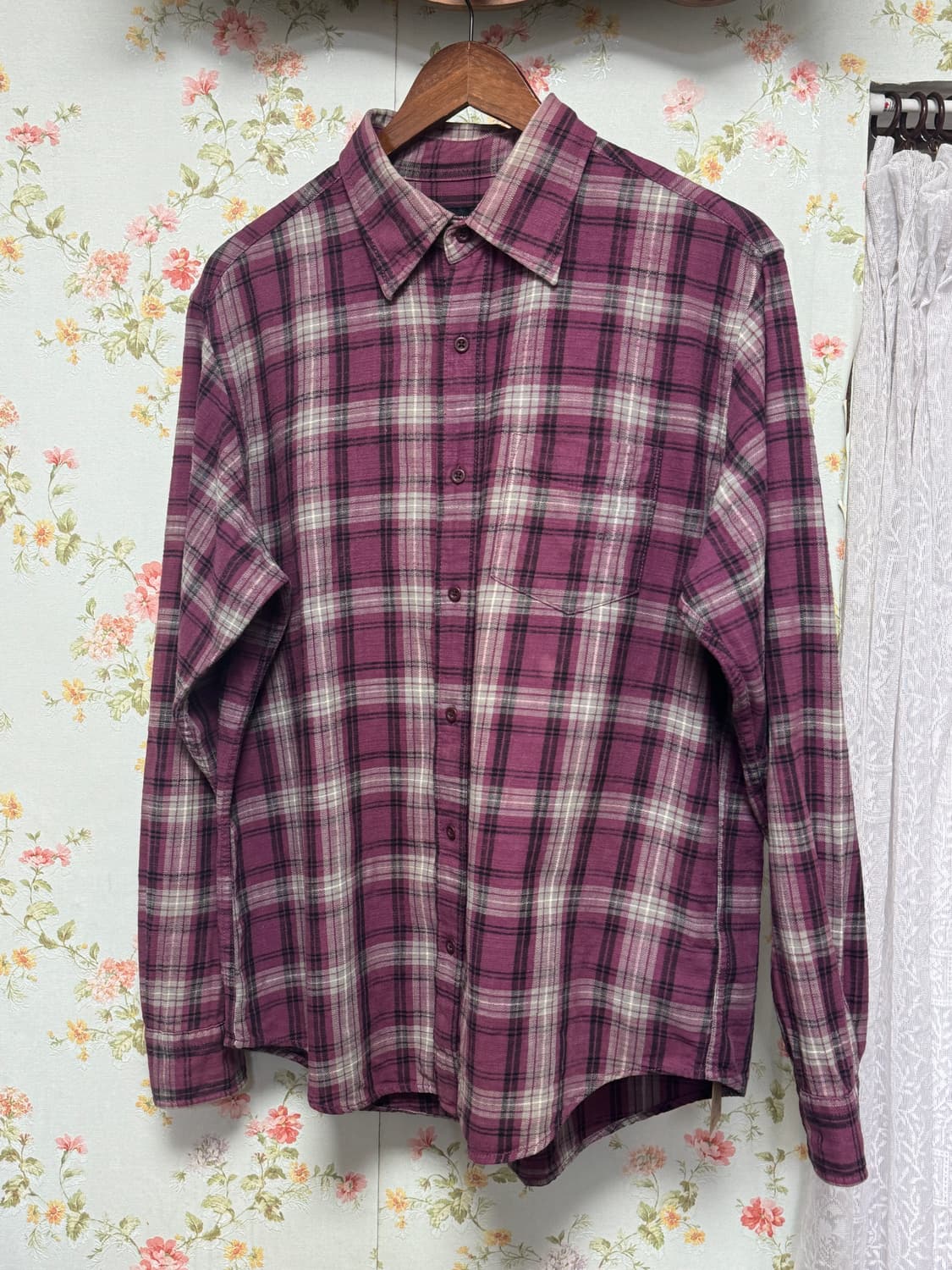 빈티지 핑크 셔츠 상품이미지1