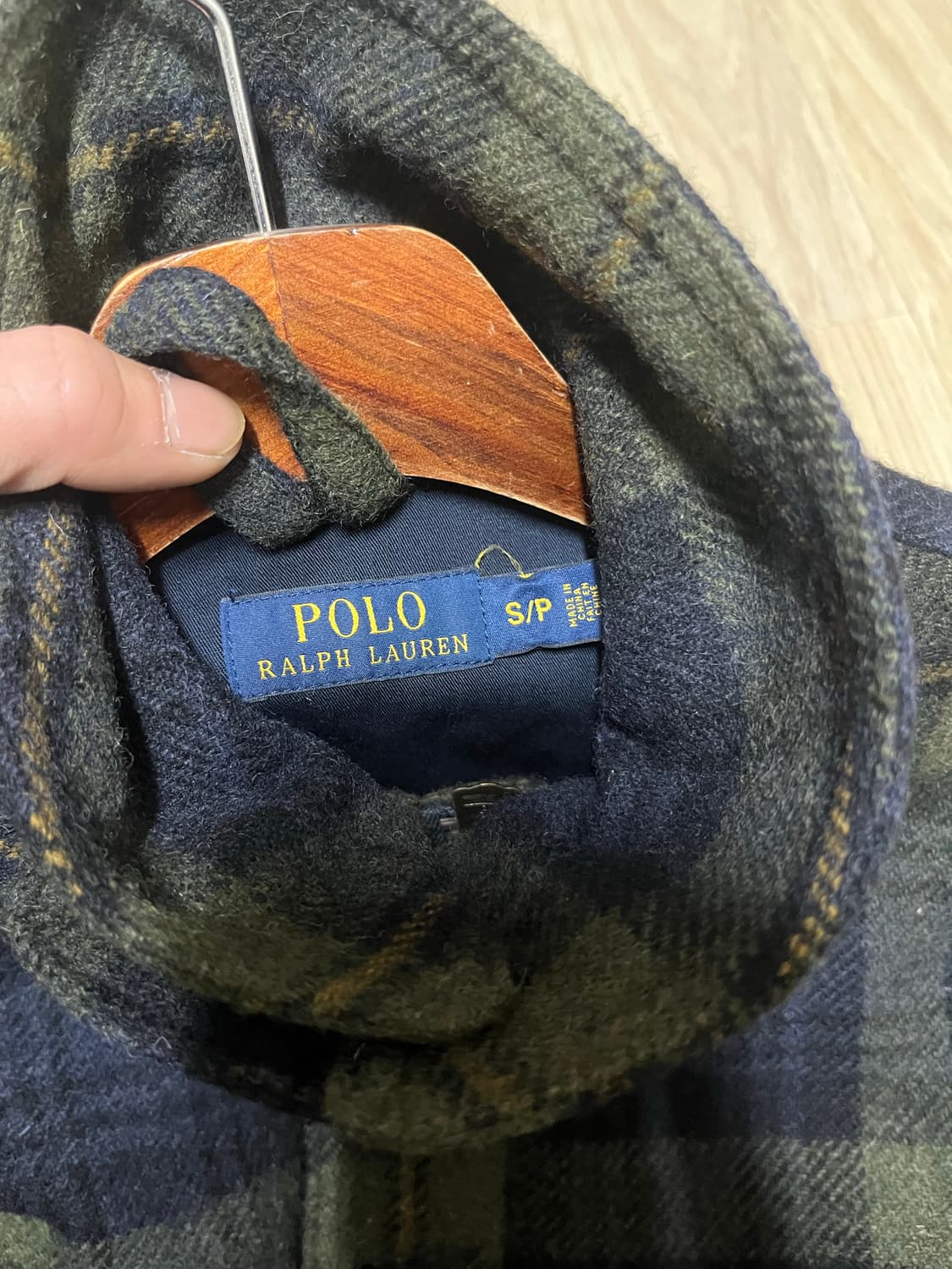 폴로 랄프로렌 블랙와치 울 헌팅 자켓 s(95-100) 상품이미지5