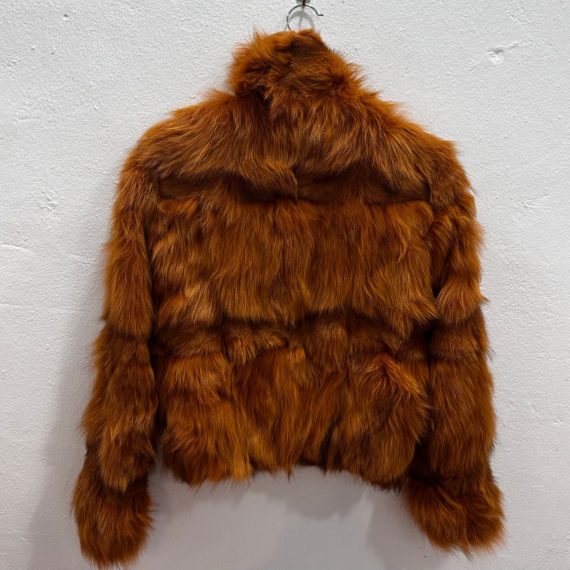 브라운/오렌지 컬러믹스 사가폭스 퍼자켓 집업M 상품이미지9