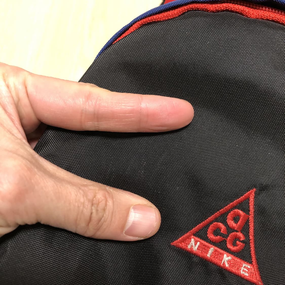 (OS) 90's 나이키 NIKE ACG 유틸리티 백팩 가방 네이비 레드 상품이미지9