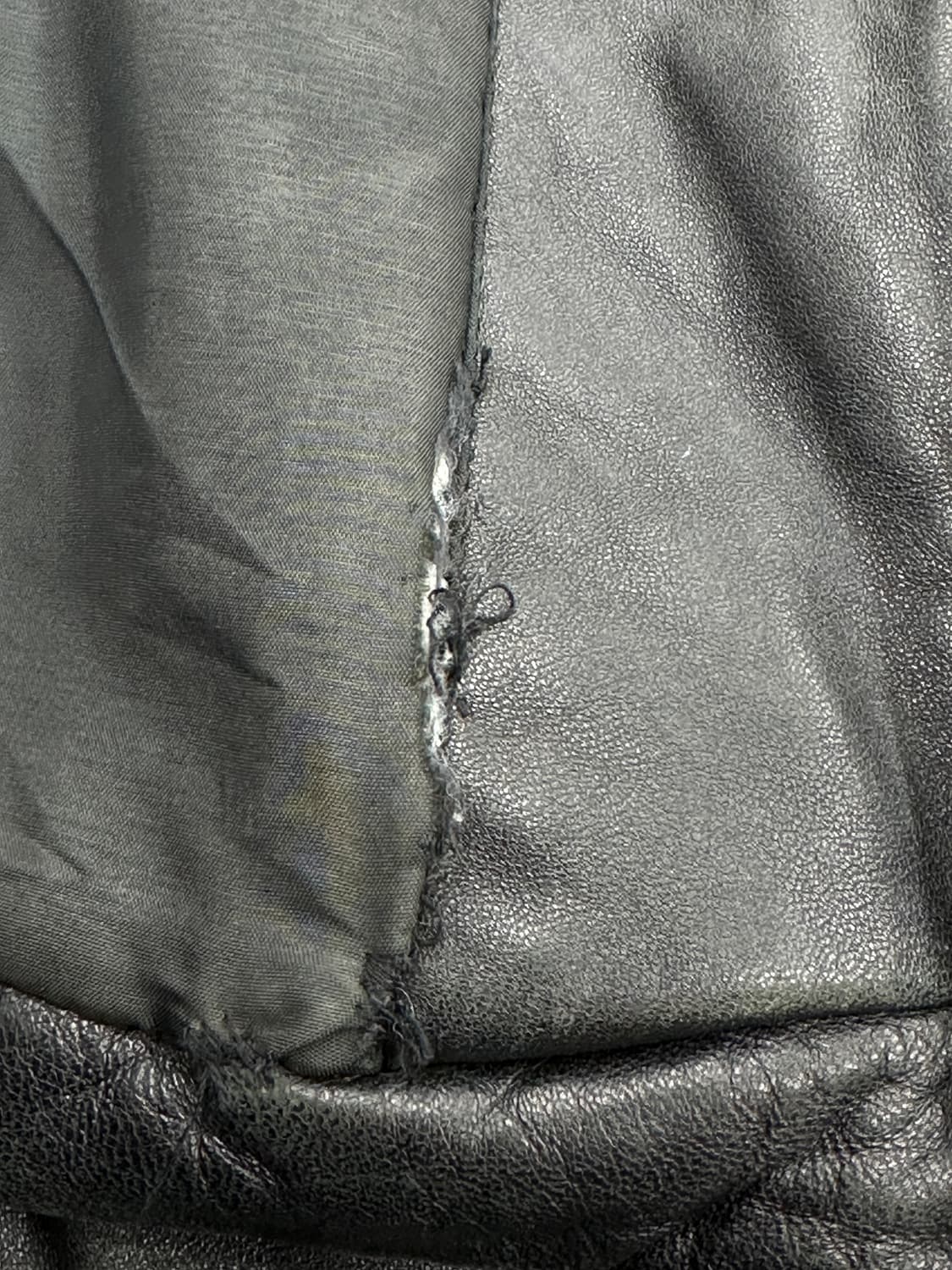 00s HUGO BOSS 램스킨 레더 자켓 L 상품이미지10