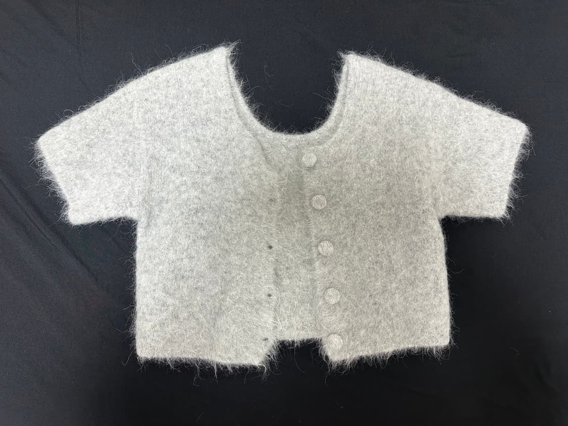 앙고라 반팔 니트가디건 상품이미지5