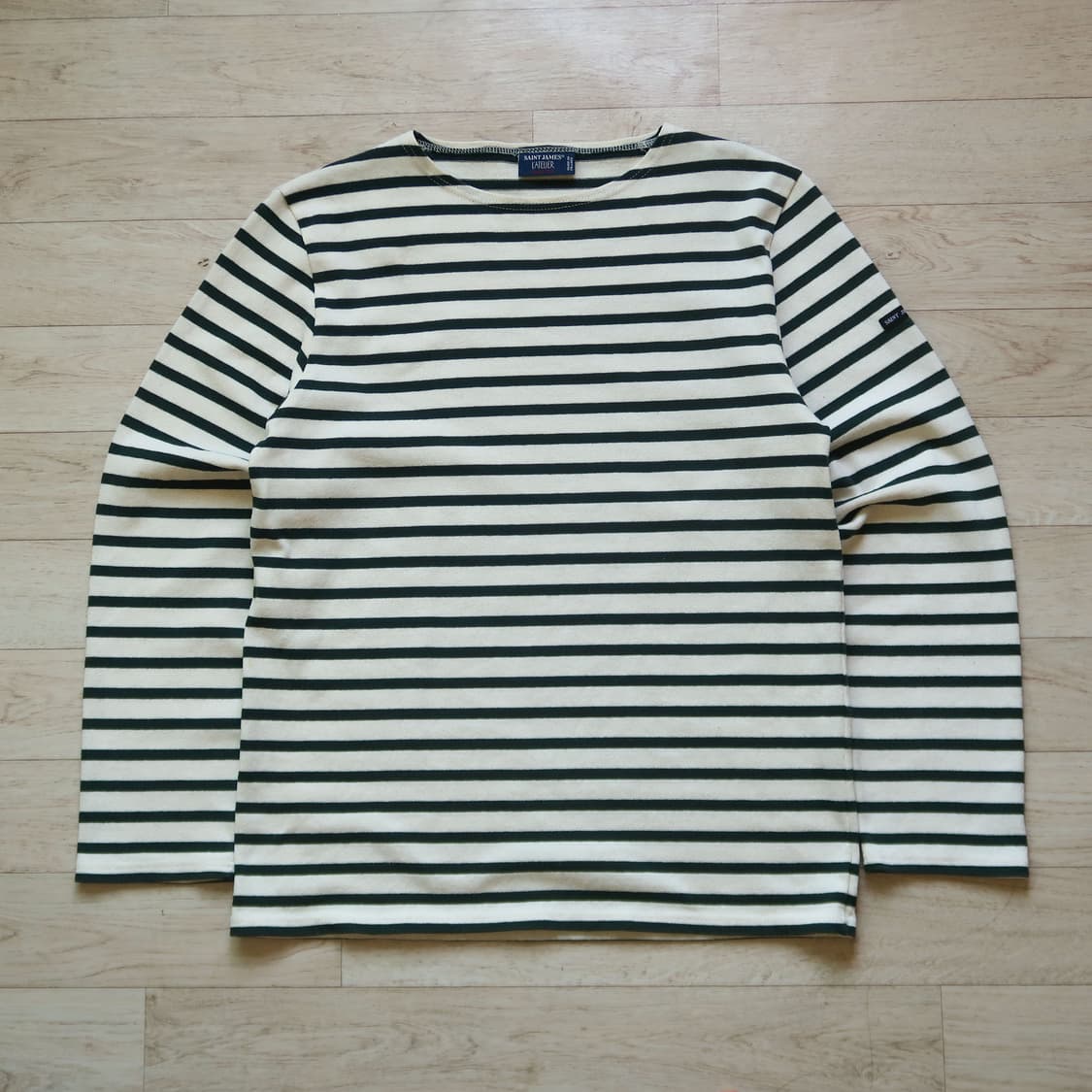 [Made in France] 세인트 제임스 그린 보트넥 셔츠 상품이미지1