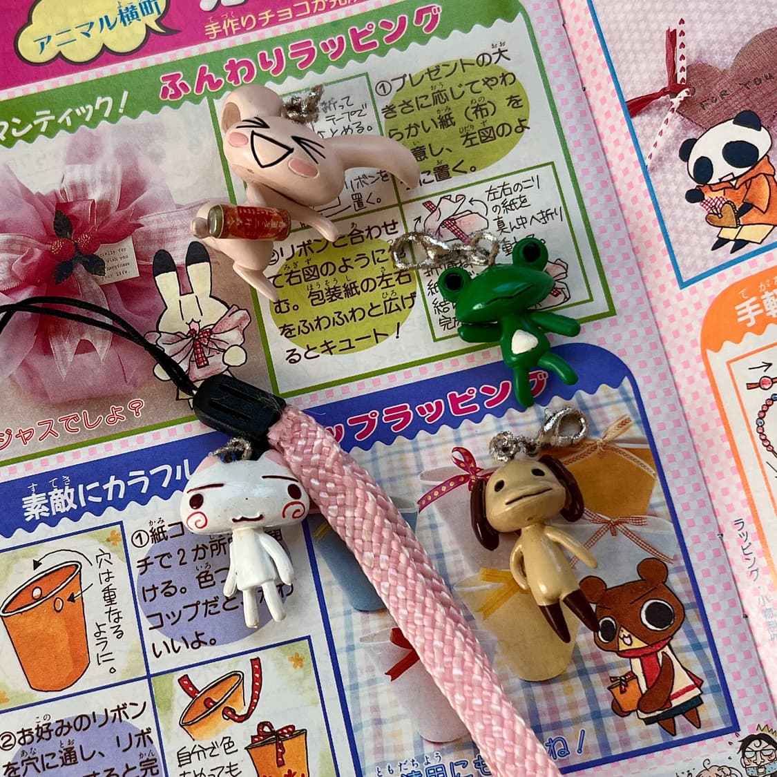 일본 고전 도코데모잇쇼 스트랩 피규어 키링 토로 쥰 리키 피에르 상품이미지2