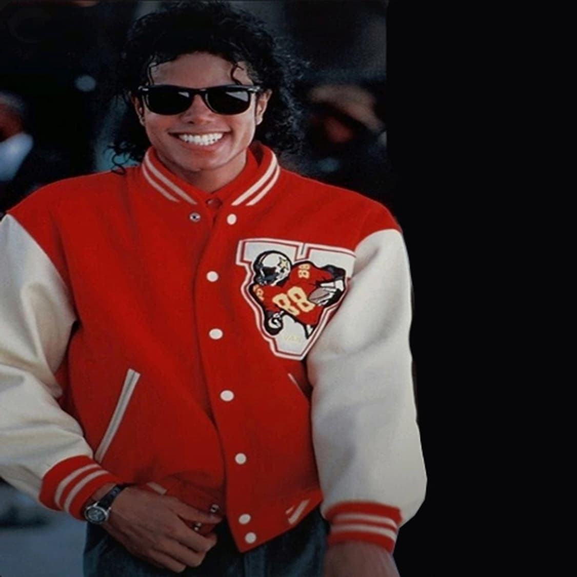 80'S 마이클 잭슨 BAD 반 작 VAN JAC 오리지널 바시티 자켓 상품이미지2