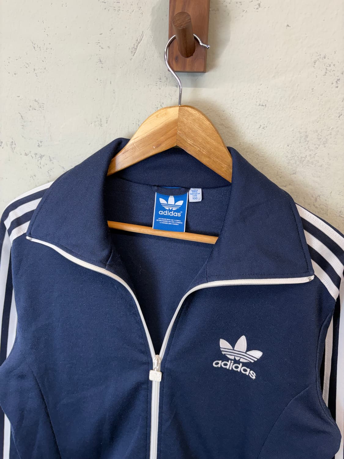 아디다스 구형 유로파 삼선 트랙탑 져지 네이비 상품이미지5