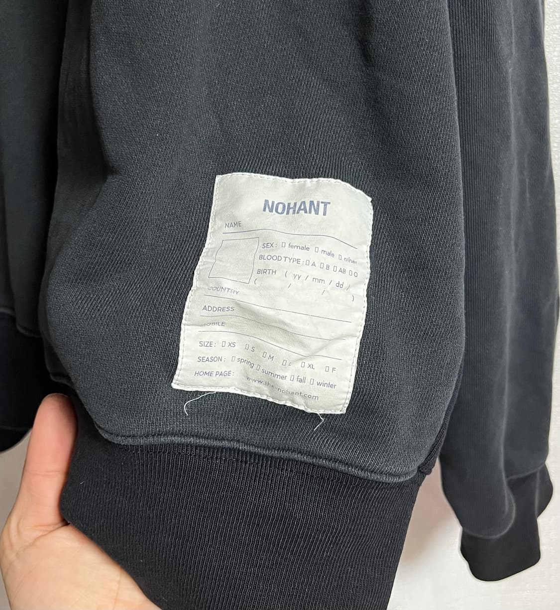 노앙 오버핏 맨투맨 티셔츠  상품이미지7