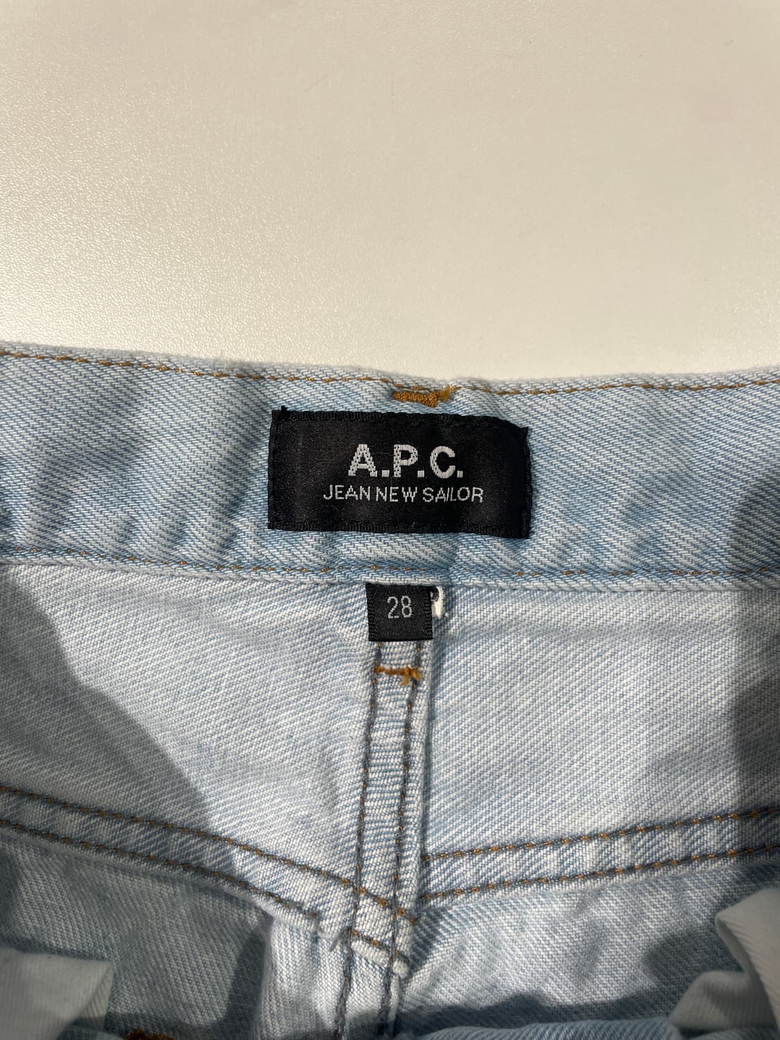 아페쎄 연청 데님 팬츠 상품이미지7