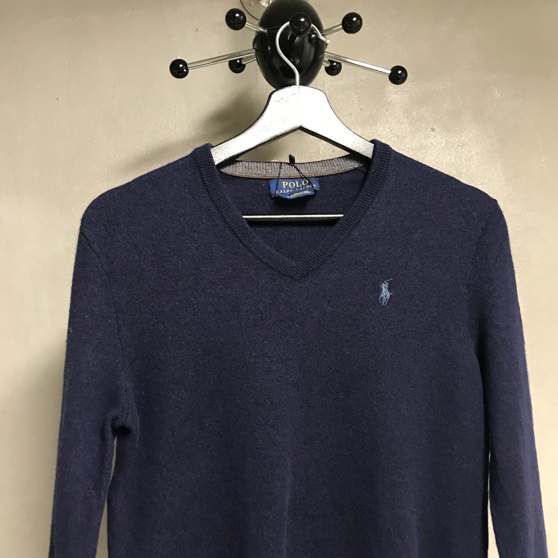 폴로 랄프로렌 브이넥 니트 네이비 XS(W) 상품이미지2