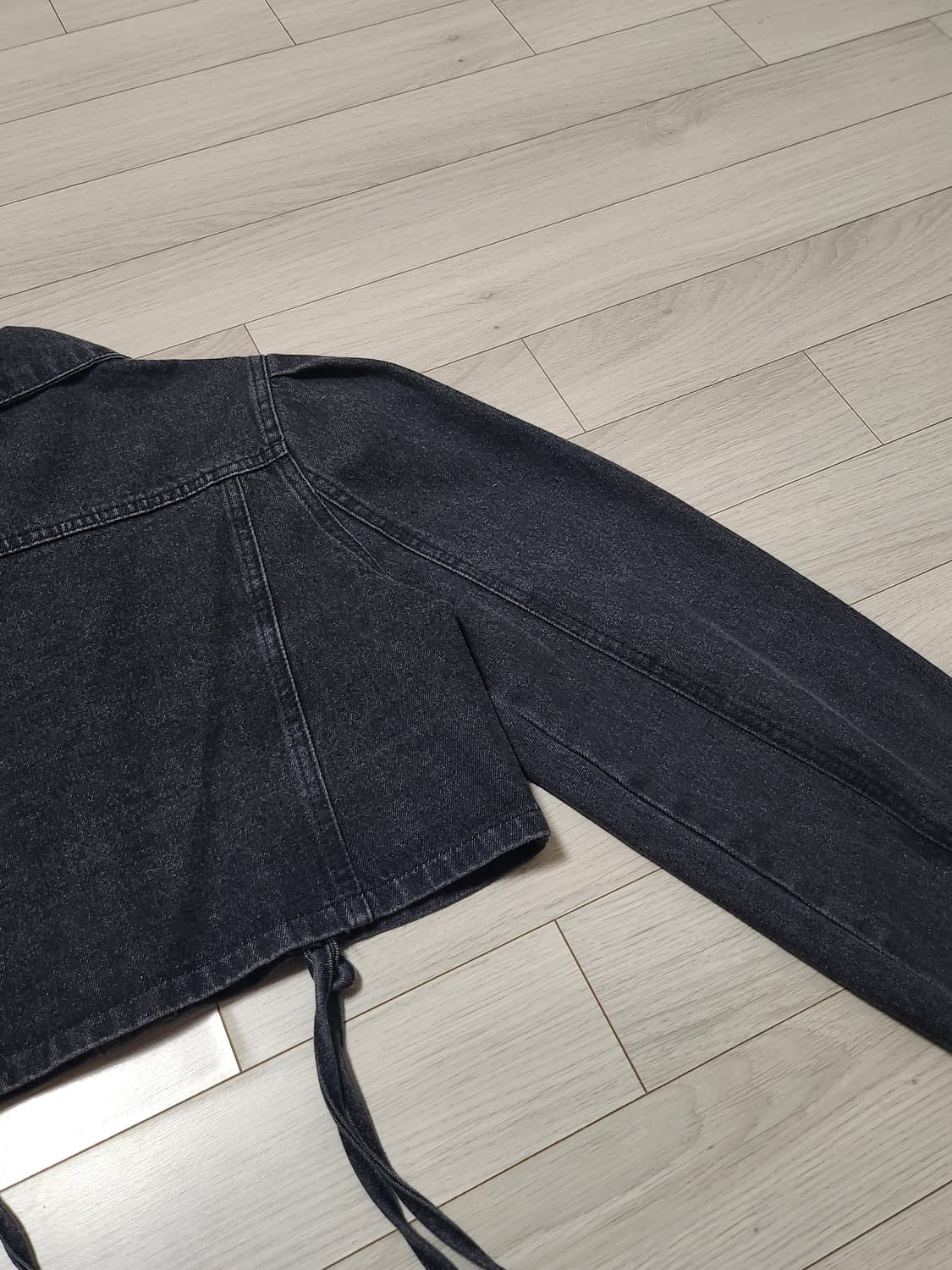 NANING9 난닝구 백화점구매 흑청 데님 자켓 상품이미지5